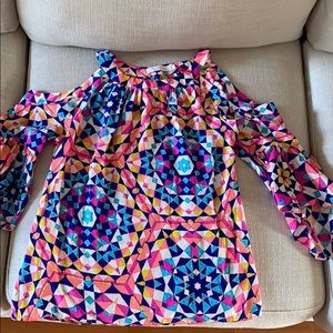 Alice&Trixie multi color cold shoulder top